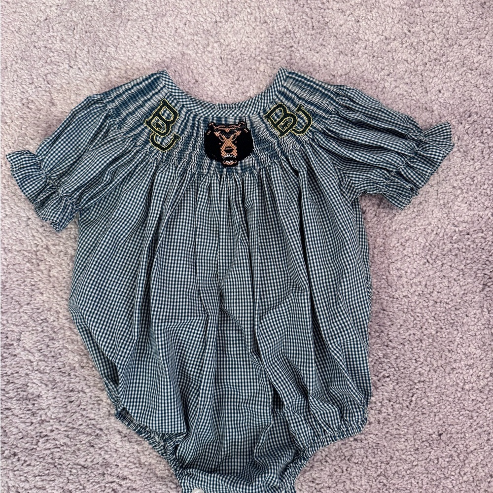 Vive La Fête Gingham Baylor Bears Bubble 6M